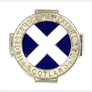 Registered Mental Nurse Scotland 1957 Hm silver RMN badge