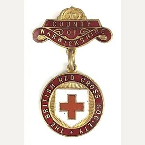 British Red Cross Society County of Warwickshire unnamed badge