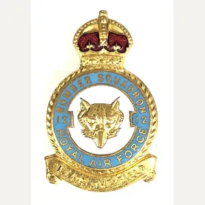 RAF No 12 Bomber Squadron Royal Air Force Badge H.W.Miller …