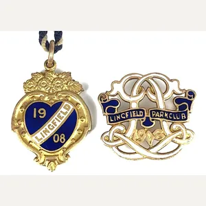 1908 Lingfield Park Club matching numbers pair of horse racing …