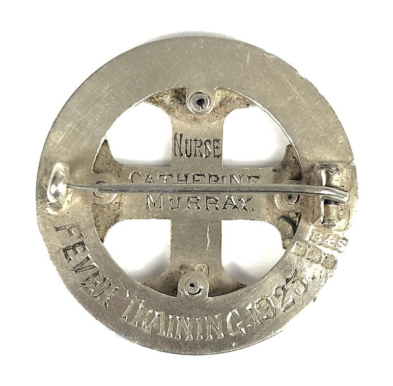 Scottish Board of Health Fever Training 1922 Hm Silver Badge — image 2