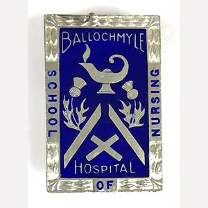 Ballochmyle Hospital School of Nursing Silver Badge Ayrshire Scotland