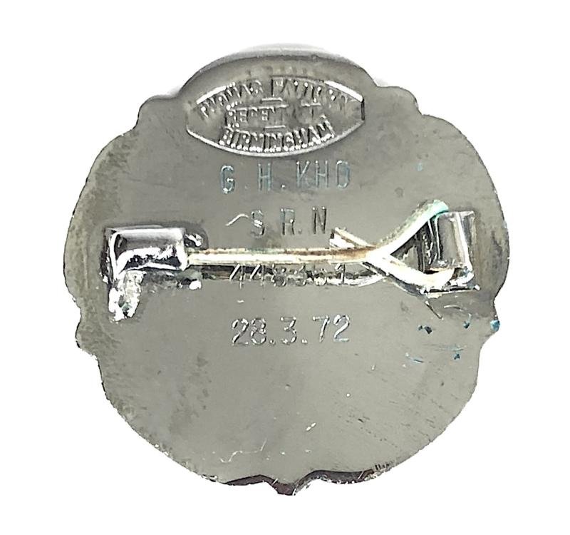 General Nursing Council State Registered Nurse 1972 SRN Badge — image 2