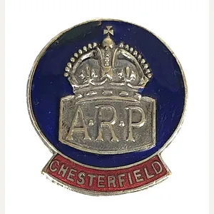 WW2 Chesterfield ARP Wardens air raid precautions badge Derbyshire