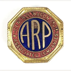 Central Wagon Co Ltd ARP Air Raid Precauctions Badge Wigan