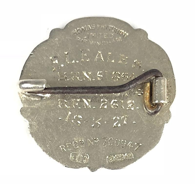 General Nursing Council SRN & Registered Fever Nurse Silver Badge — image 2