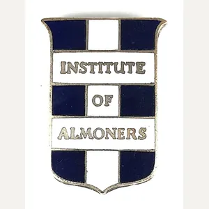Institute of Almoners hospital union named badge