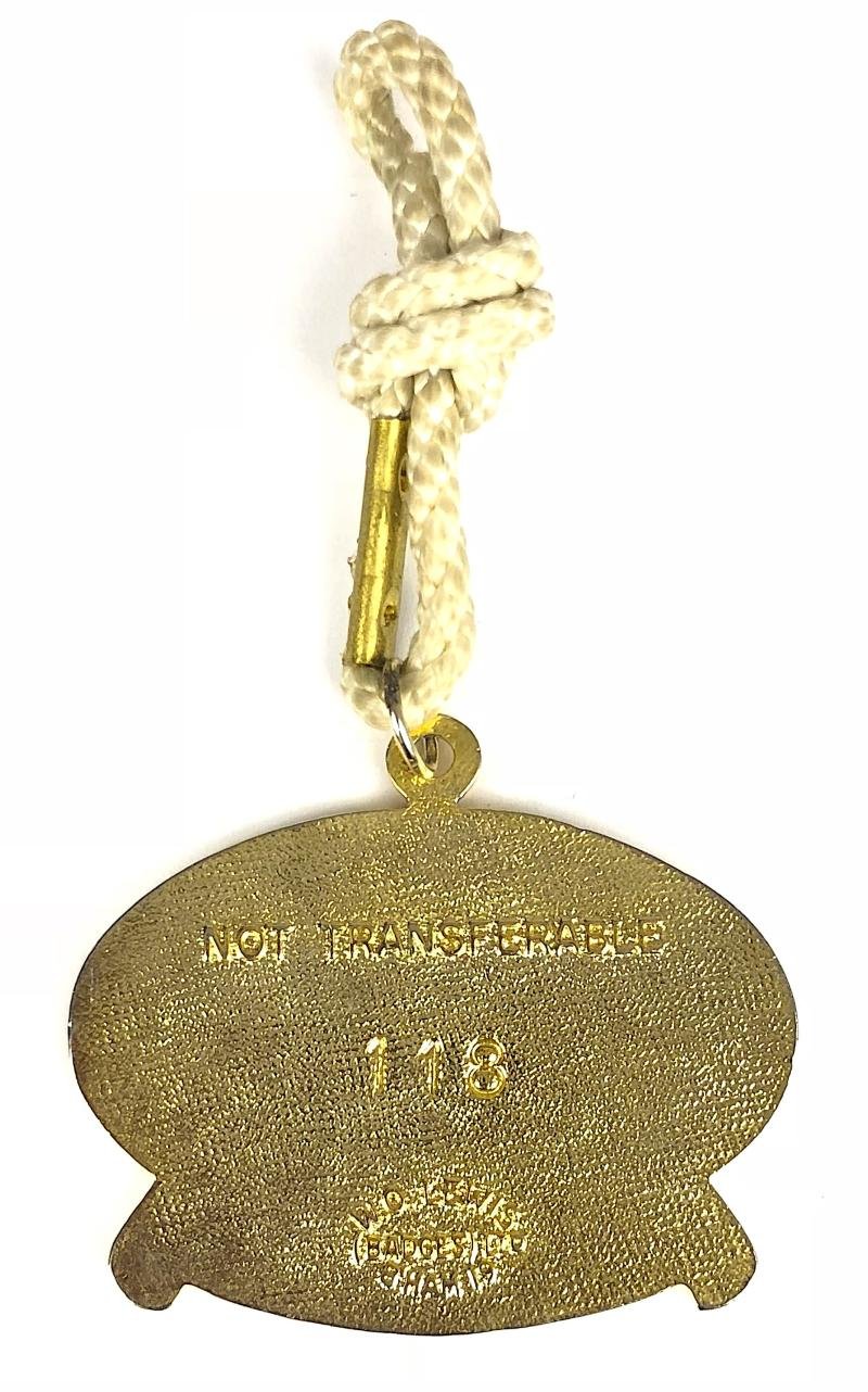 2002 Folkestone Racecourse Horse Racing Club Badge closed course Kent — image 2