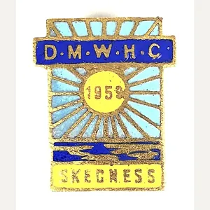 1959 Derbyshire Miners Welfare Holiday Centre D.M.W.H.C Skegness Badge