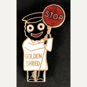 Robertsons Golly lollipopman advertising badge c1950 Die A