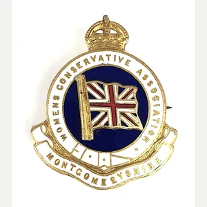 Womens Conservative Association Montgomeryshire Division political badge