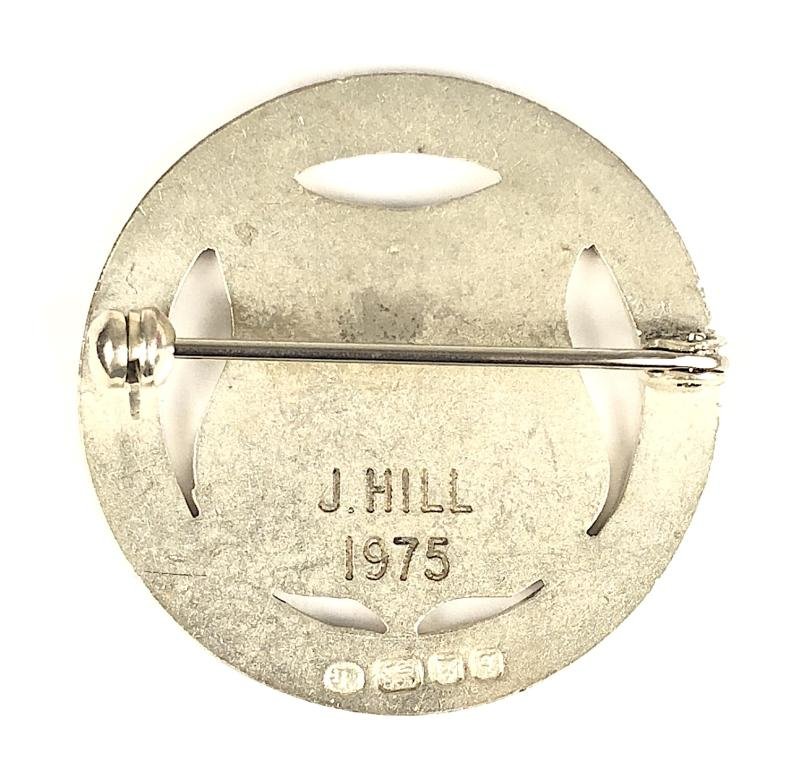 Northampton General Hospital 1971 silver and enamel nurses badge — image 2