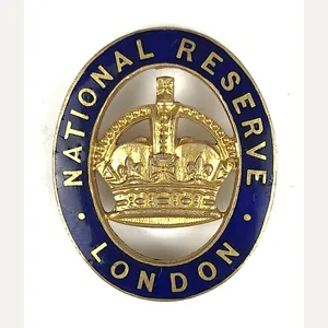 WW1 National Reserve London Original Pin Fitting Numbered Badge