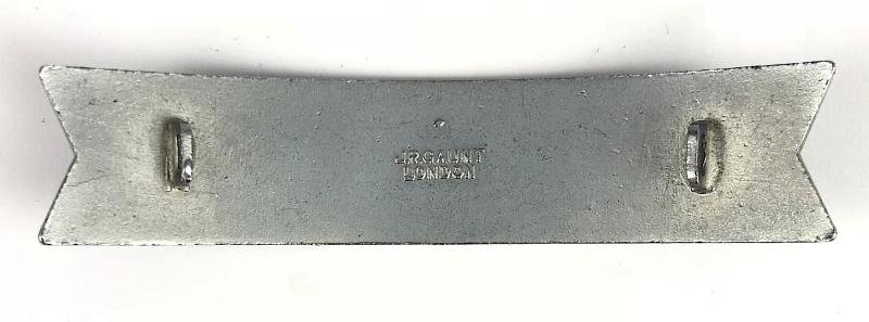 British Railways Eastern Region GUARD fishtail pattern cap badge J.R.Gaunt — image 2