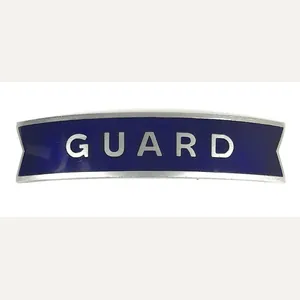 British Railways Eastern Region GUARD fishtail pattern cap badge J.R.Gaunt
