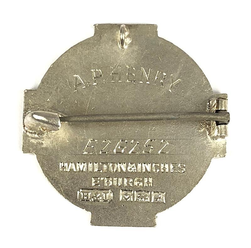 Registered Fever Nurse Scotland 1950 Hm silver RFN badge — image 2
