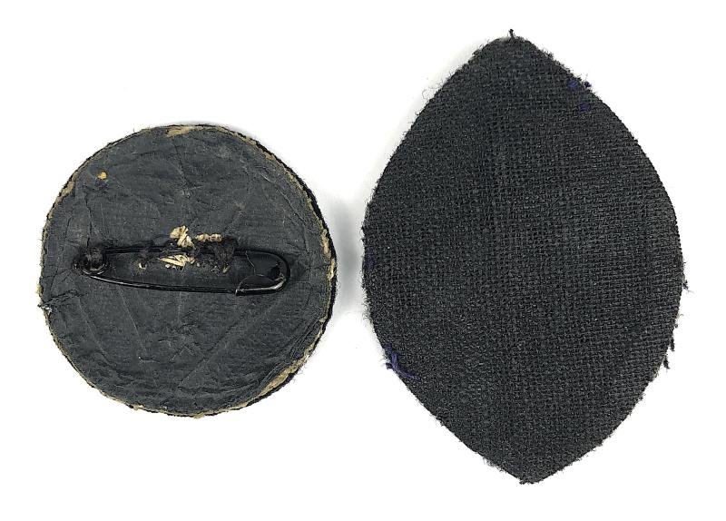 Queens Institute of District Nursing silver bullion felt cloth hat and rank badge — image 2