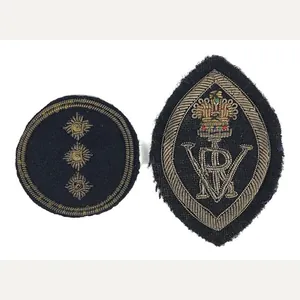 Queens Institute of District Nursing silver bullion felt cloth hat …