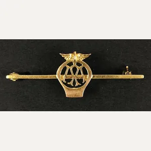 Automobile Association AA 9ct Gold Tiepin Brooch