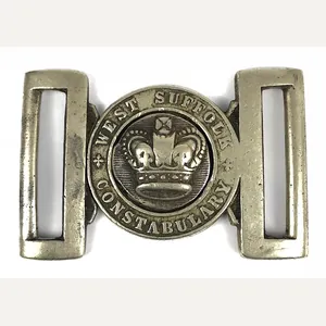 West Suffolk Constabulary Victorian Police Uniform Waistbelt Buckle No.113