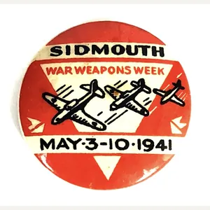 Sidmouth War Weapons Week 1941 fiighter planes fundraising badge Devon