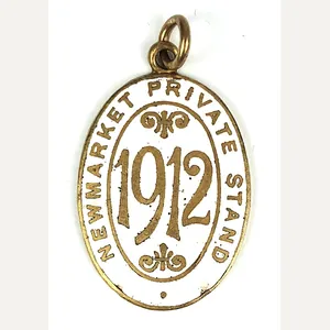 1912 Newmarket Private Stand gentlemans horse racing club badge