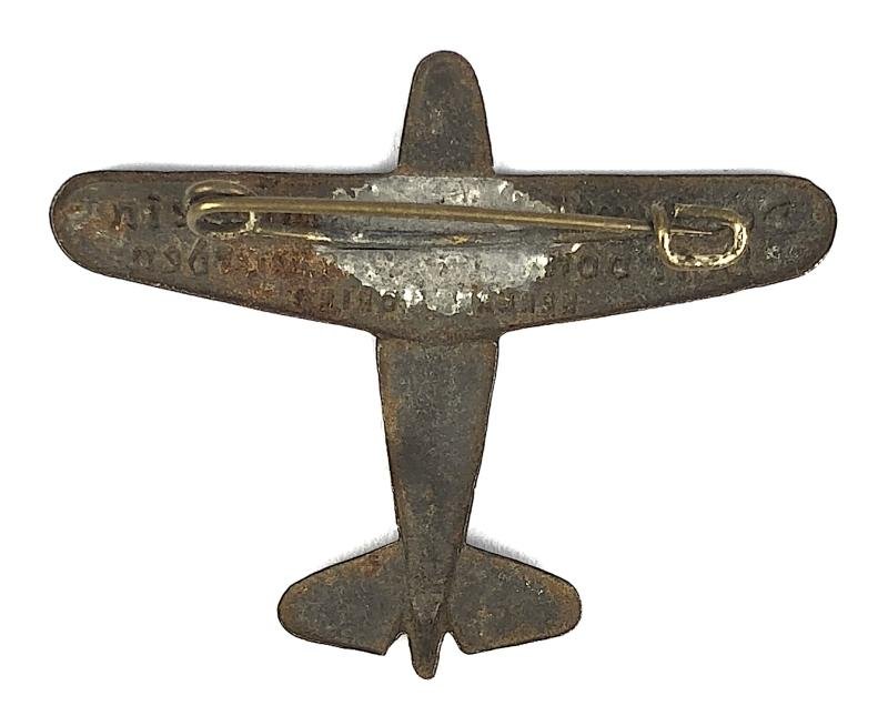 German Aircraft Third Reich Tinnie Donation Badge — image 2