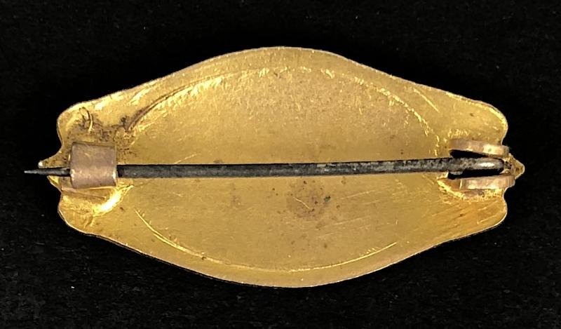 R.M.S. Baltic White Star Line hand painted enamel picture badge — image 2