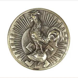 French Gallic Rooster Anti German Badge