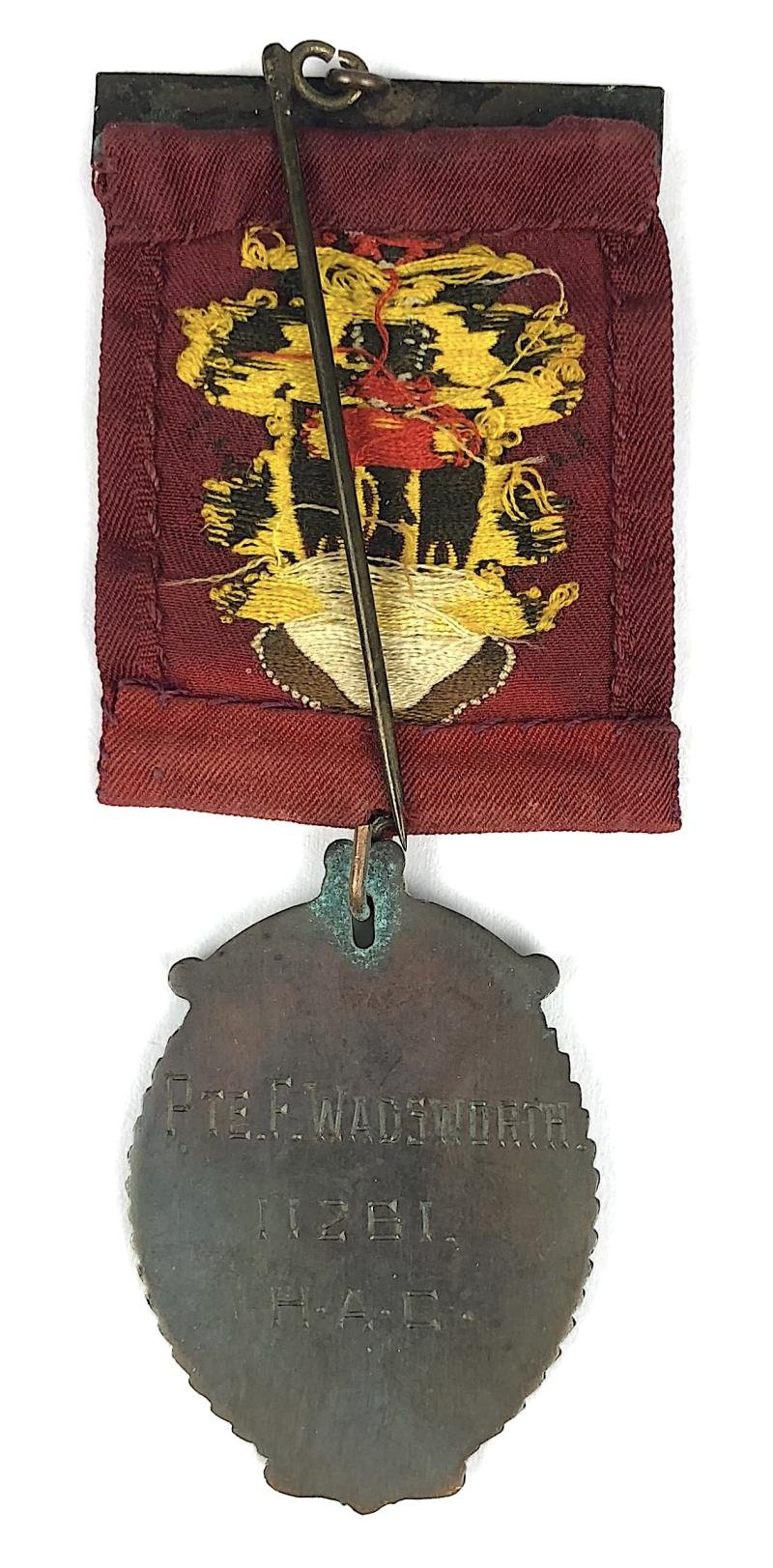 Token of Gratitude From Brighouse Yorkshire Tribute Medal Honourable Artillery Company — image 2