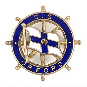 SS Orford Orient Steam Navigation Co ships wheel badge 1940 …