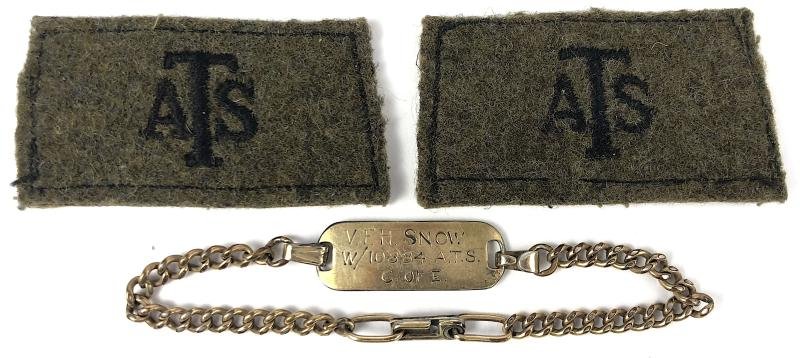 WW2 Auxiliary Territorial Service ATS Titles Drivers Licence & I.D. Bracelet — image 2
