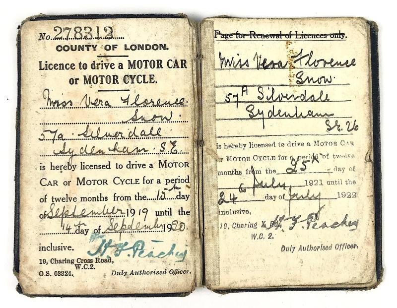 WW2 Auxiliary Territorial Service ATS Titles Drivers Licence & I.D. Bracelet — image 3