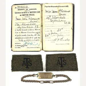 WW2 Auxiliary Territorial Service ATS Titles Drivers Licence & I.D. …