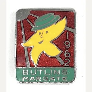 Butlins 1962 Margate holiday camp starfish badge