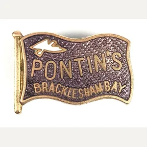 Pontins Holiday Camp Bracklesham Bay enamel flag badge