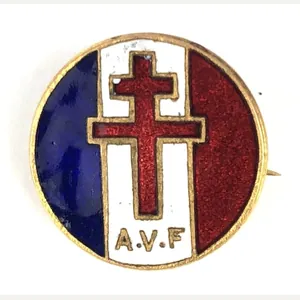 WW2 Free French 'Amis des Voluntaires Francais' AVF supporters badge
