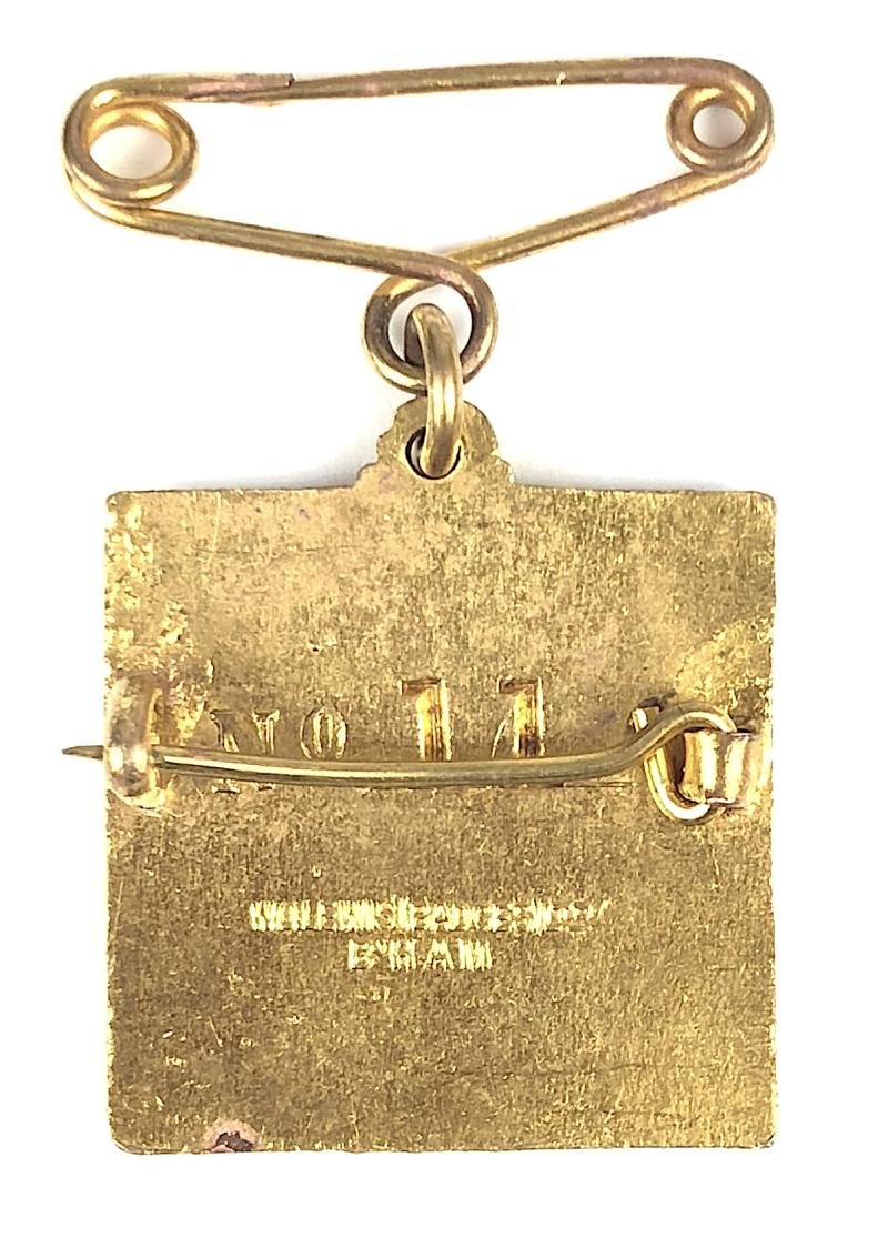 1927 Newbury Racecourse horse racing club badge — image 2