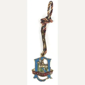 Newbury 1908 Racecourse horse racing club membership badge