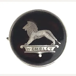 1924 British Empire Exhibition Wembley Lion Hm silver brooch