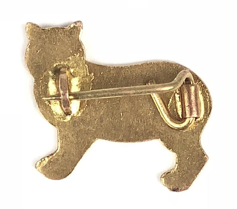 Isle of Man lucky black manx cat badge c.1970s — image 2