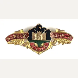 1905 - 1906 Newbury Racecourse horse racing club pin badge