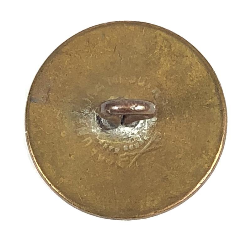 Stevensone Hunt Club brass engraved script button Devon — image 2
