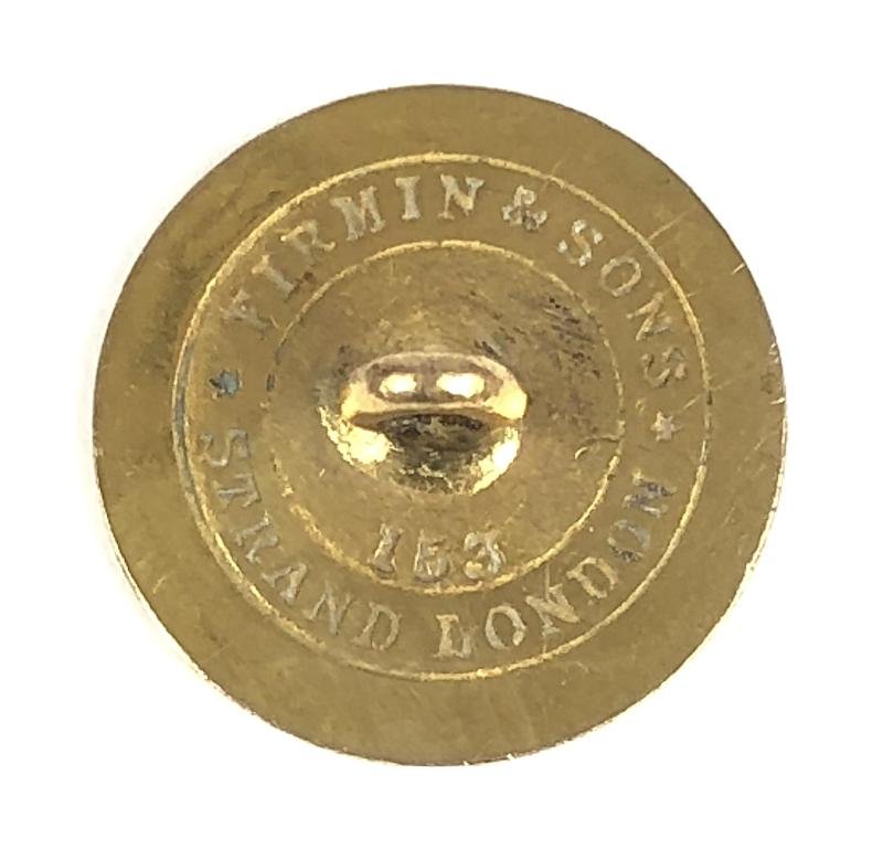 The Wilton Hunt Club brass engraved script button c. late 19th century — image 2