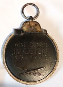 Third Reich Russian Front Medal wiith maker stamped suspension ring