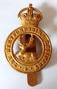 WW2 Period Hertfordshire Regiment Badge
