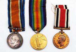 WW1 Medal Pair to Pte Roberts Royal Scots & Sp …