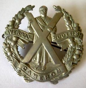Liverpool Scottish Cameron Highlanders Badge