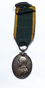 Territorial Efficiency medal to Heywood 9th H.L.I