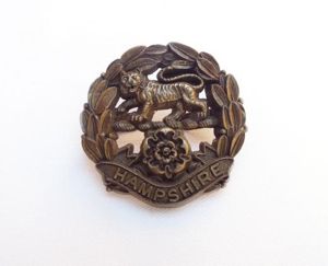 Hampshire Economy Badge (Plastic) Maker Marked